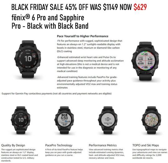 black-friday-garmin-fenix-6-pro-premium-multisport-gps-smartwatch-black-with-black-band