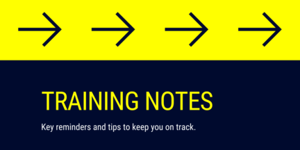 Training Notes