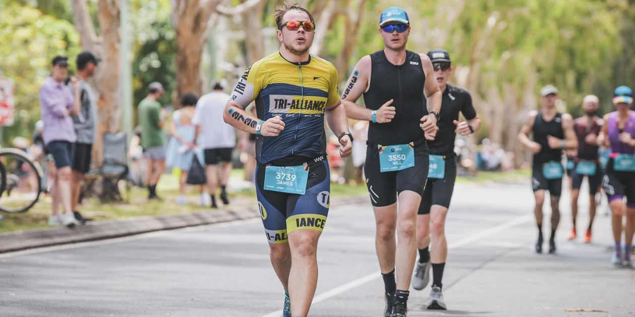 Tri Alliance athlete racing at the Noosa Triathlon